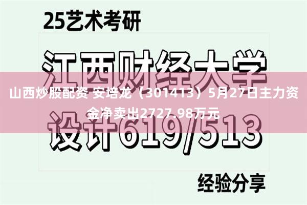 山西炒股配资 安培龙（301413）5月27日主力资金净卖出2727.98万元