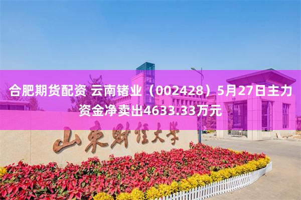 合肥期货配资 云南锗业（002428）5月27日主力资金净卖出4633.33万元