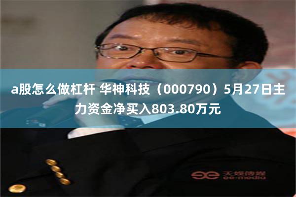 a股怎么做杠杆 华神科技（000790）5月27日主力资金净买入803.80万元