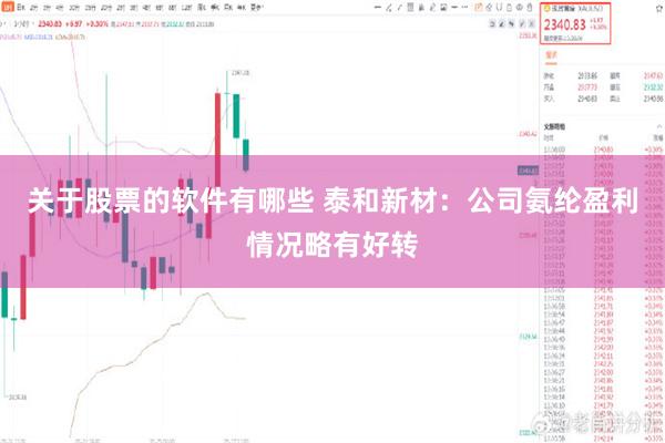 关于股票的软件有哪些 泰和新材：公司氨纶盈利情况略有好转