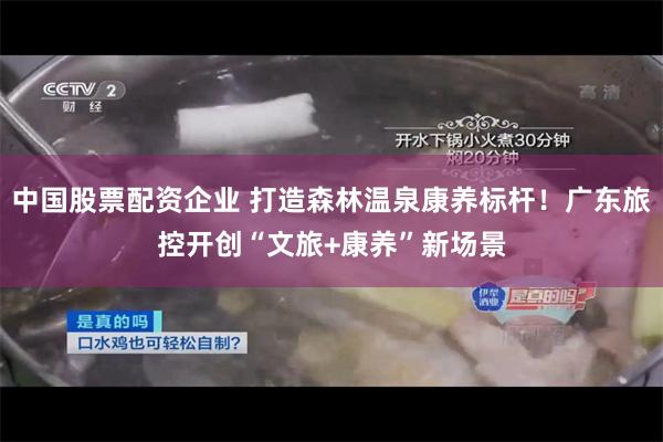 中国股票配资企业 打造森林温泉康养标杆！广东旅控开创“文旅+康养”新场景