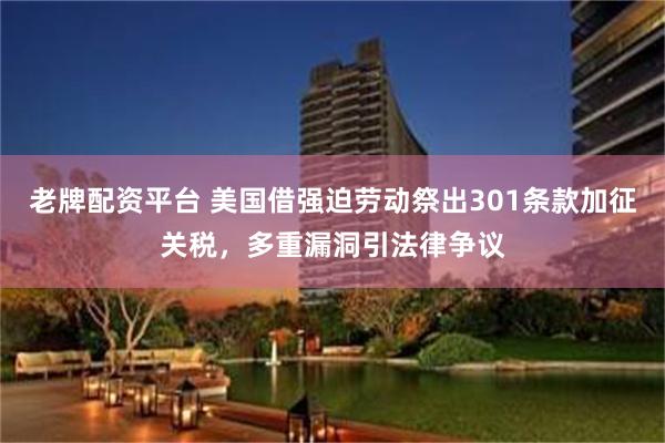 老牌配资平台 美国借强迫劳动祭出301条款加征关税,多重漏洞引法律争议